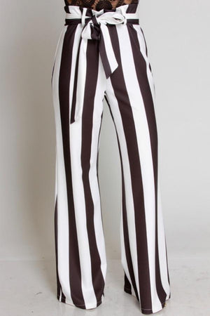 Walk Stripe Out of My Life Pants | Black & White Pants